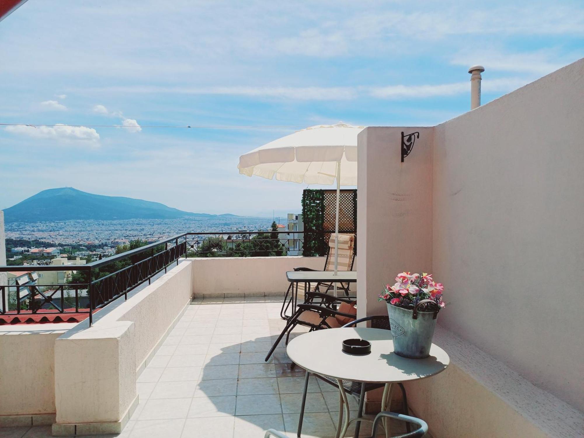 Cozy Loft 360O View Of Athens Apartamento Quarto foto